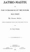 [Gutenberg 49636] • Satiro-Mastix; or, the Vntrussing of the Humorous Poet